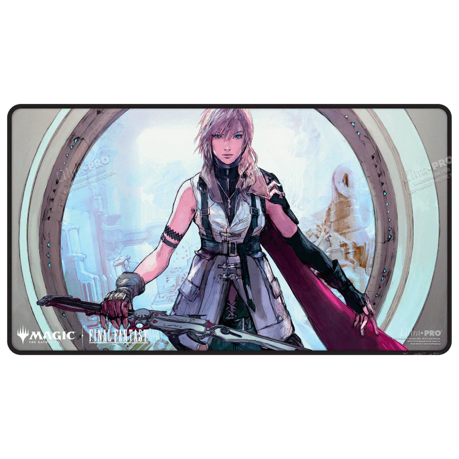 Playmat - FINAL FANTASY™ Lightning, Army of One Black Stitched Playmat