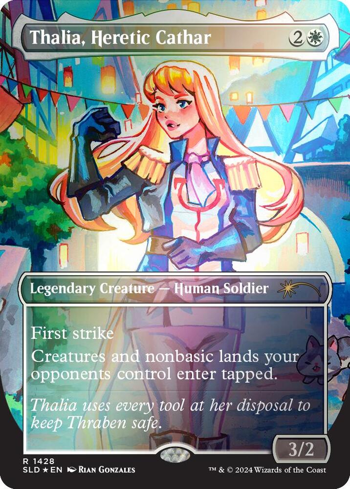 Thalia, Heretic Cathar (Rainbow Foil) - Secret Lair Drop Series (SLD)