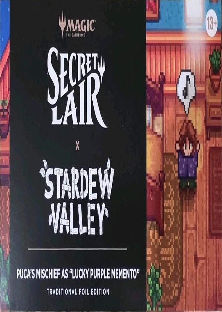 Secret Lair - Stardew Valley - Puca's Mischief As "Lucky Purple Memento" - Traditional Foil Edition