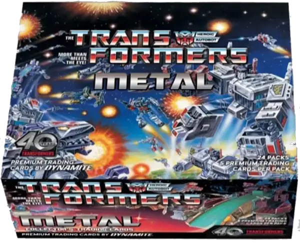 Booster Box - The Transformers - 40th Anniversary Metal Collector’s Trading Cards Hobby Collector Box