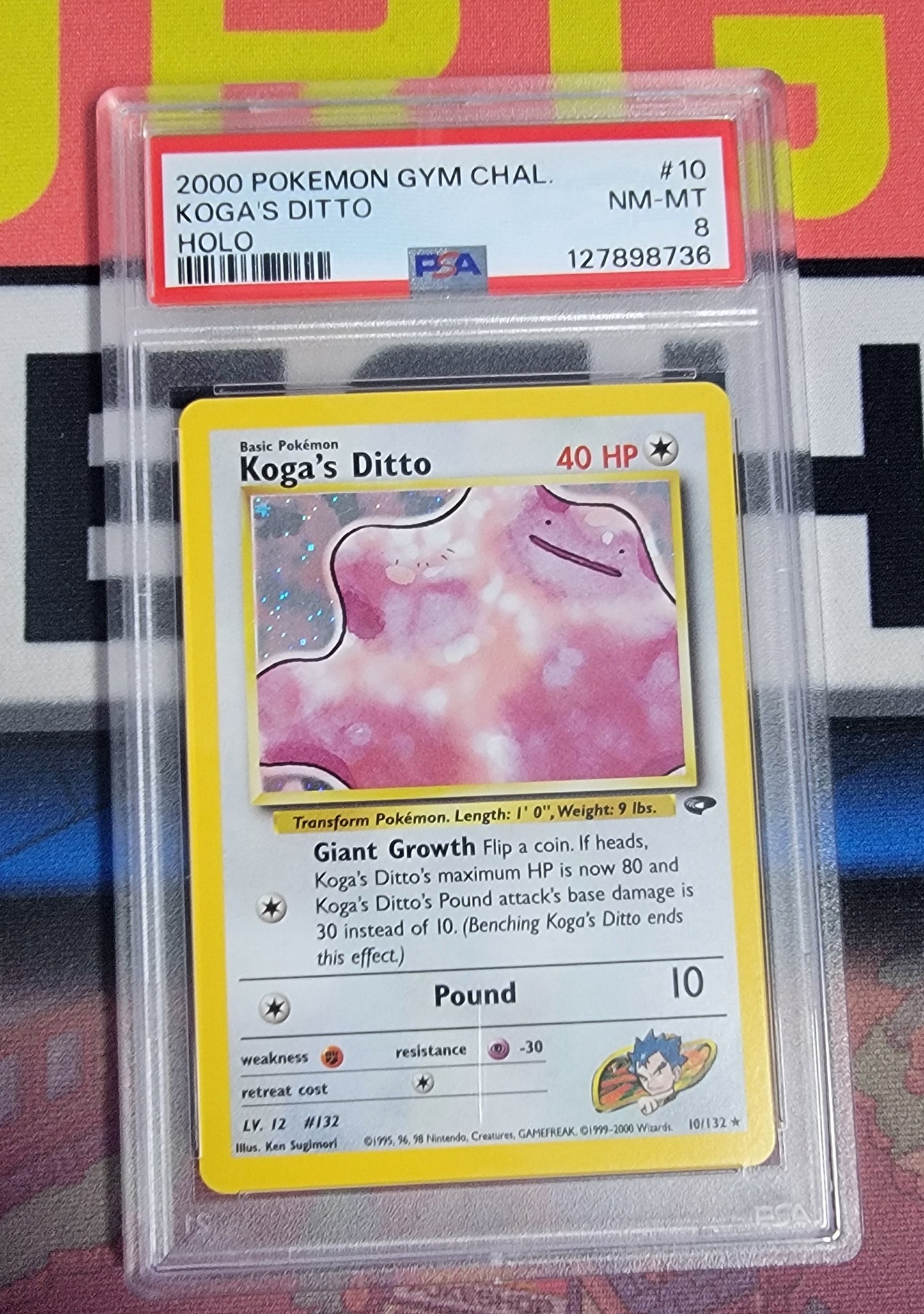 Graded - Koga's Ditto #10/132 [ENG]/ PSA NM-MT 8