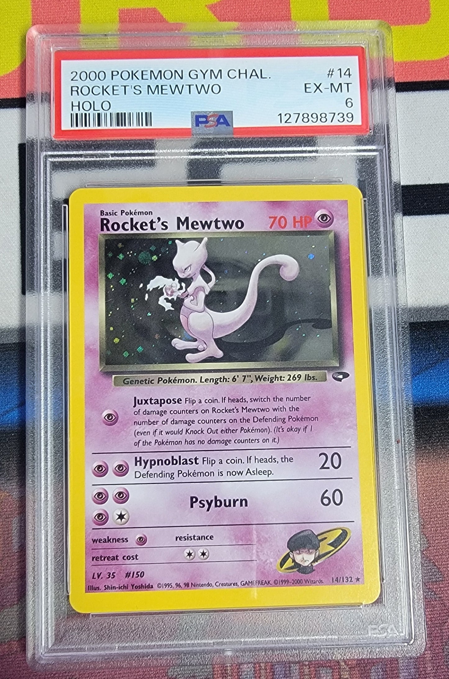Graded - Rocket's Mewtwo #150 [ENG] /PSA EX-MT 6