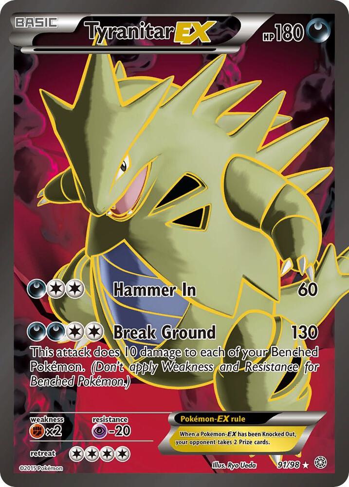 Single - Tyranitar EX (91 Full Art) [ENG]