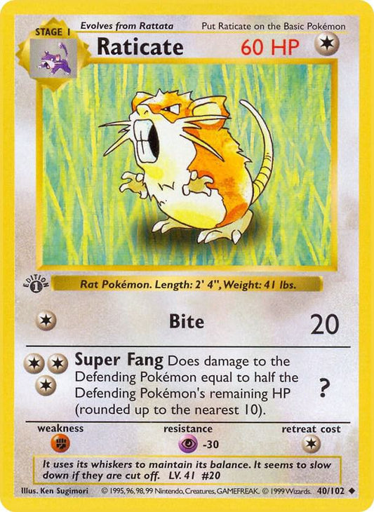 Single - Raticate #40/102 [ENG]