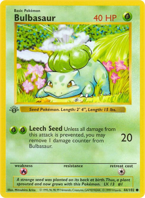 Single - Bulbasaur #44/102 [ENG] (NOT FIRST EDITION)