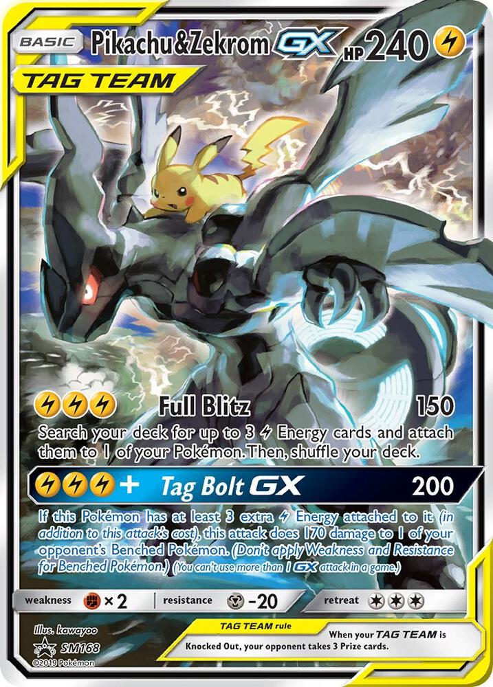 Promo - Pikachu & Zekrom GX #SM168 [ENG]