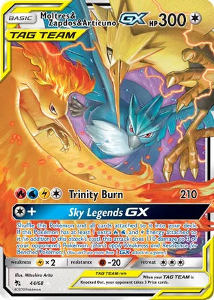 Single - Moltres & Zapdos & Articuno GX #44/68 [ENG]