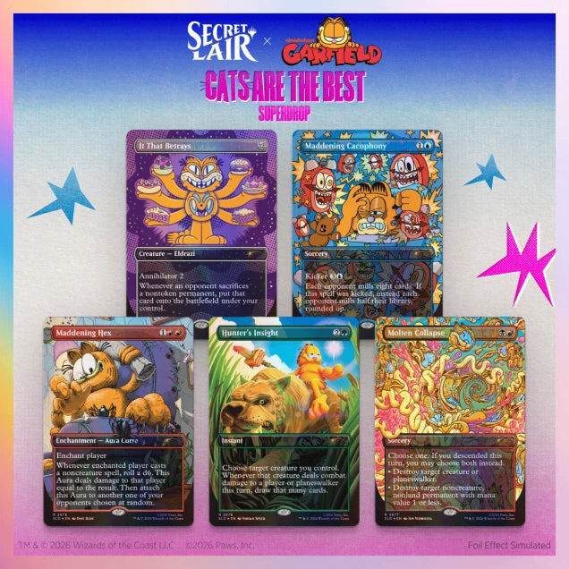 Secret Lair - (Foil) Garfield - Our Only Thought is to Entertain You