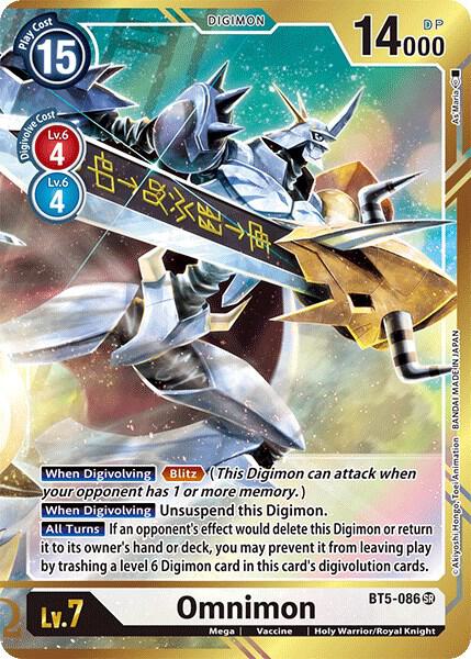 Single - Omnimon #BT5-086 [ENG]