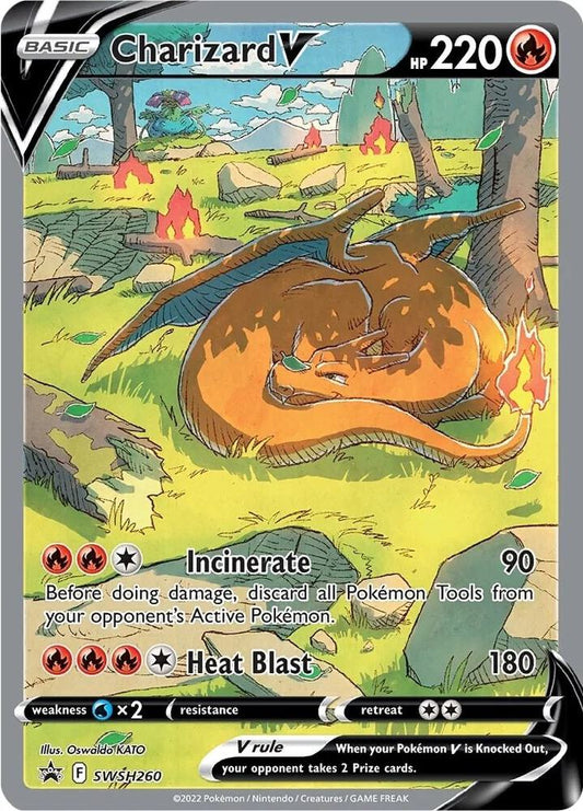 Charizard V - SWSH260 - SWSH: Sword & Shield Promo Cards (SWSD)