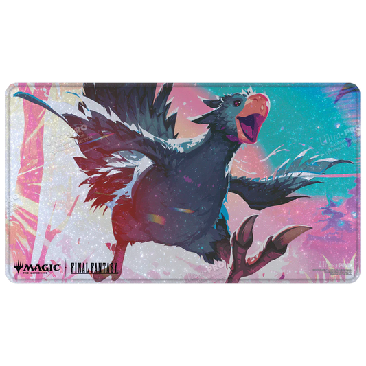 Playmat - FINAL FANTASY™ Traveling Chocobo (Black) Holofoil Playmat