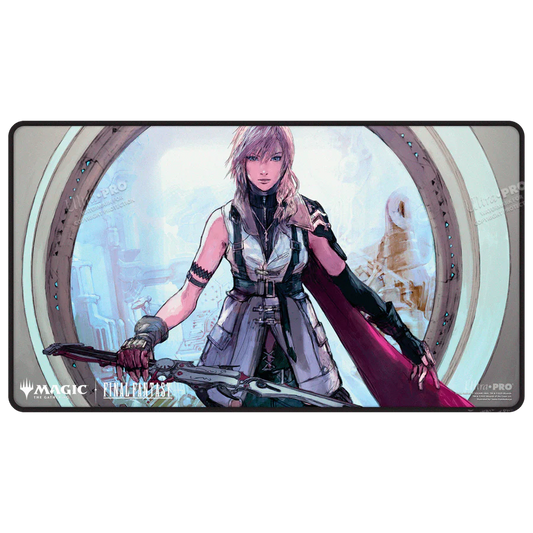 Playmat - FINAL FANTASY™ Lightning, Army of One Black Stitched Playmat