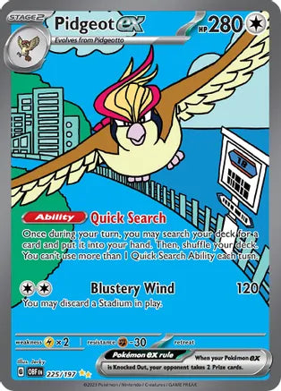 Single - Pidgeot EX #225/197 [ENG]