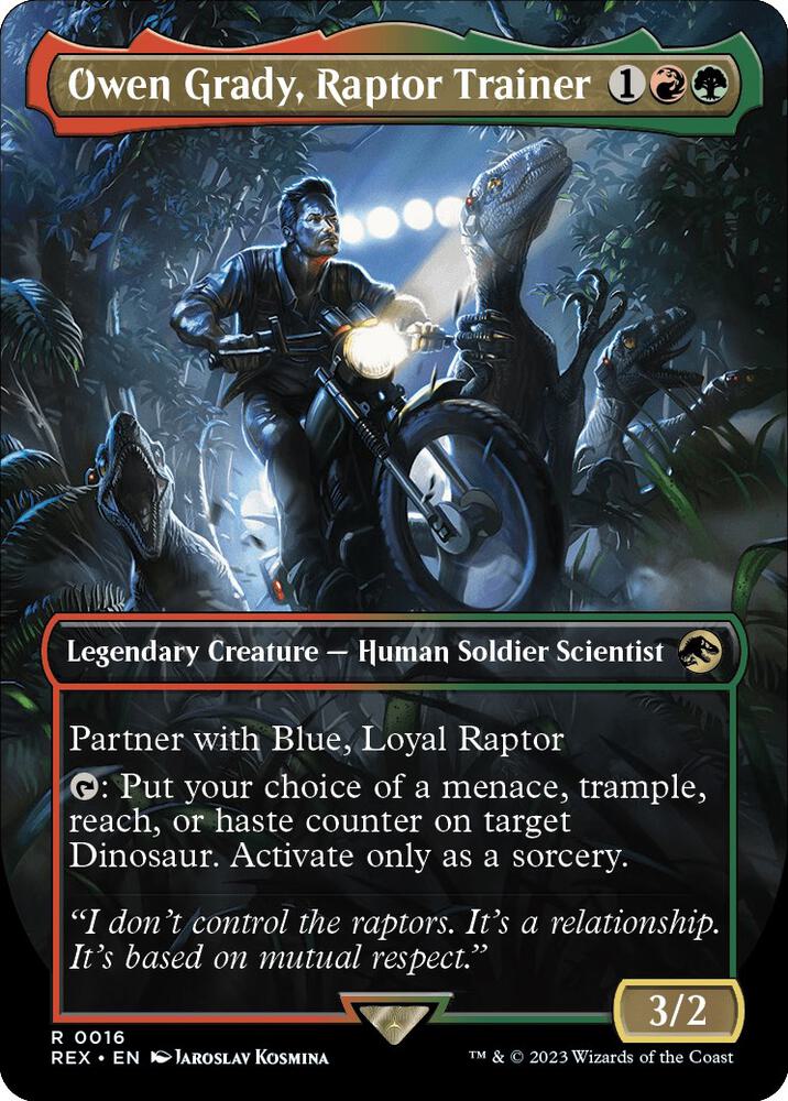 Single - Blue, Loyal Raptor/Owen Grady, Raptor Trainer #0008/0016 [ENG]