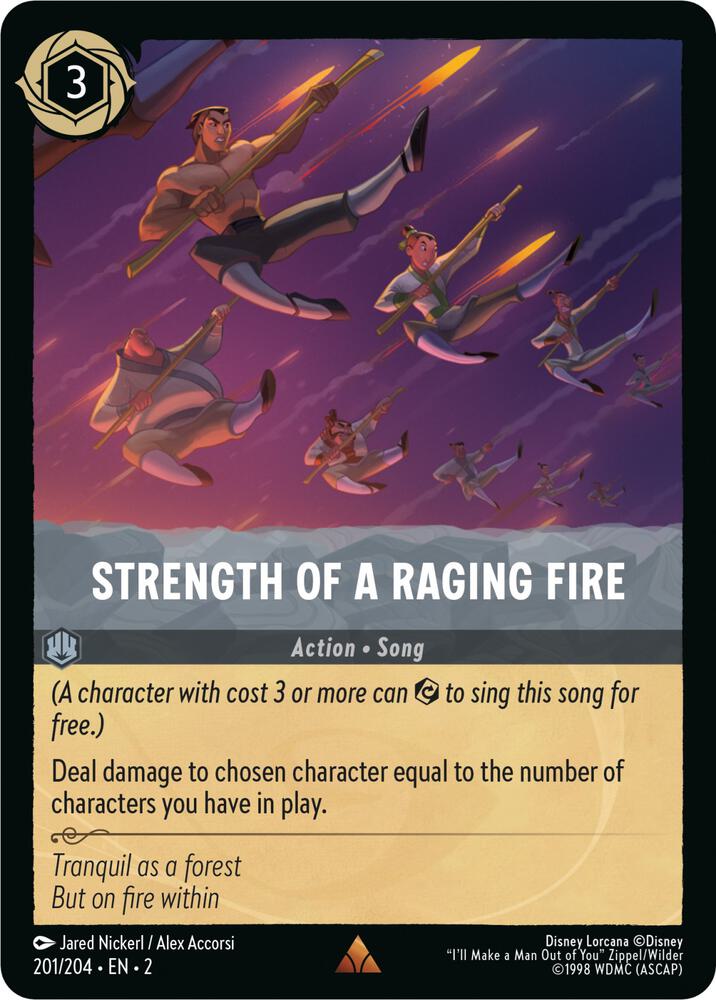 Single - Strength of a Raging Fire #201/204 [ENG]