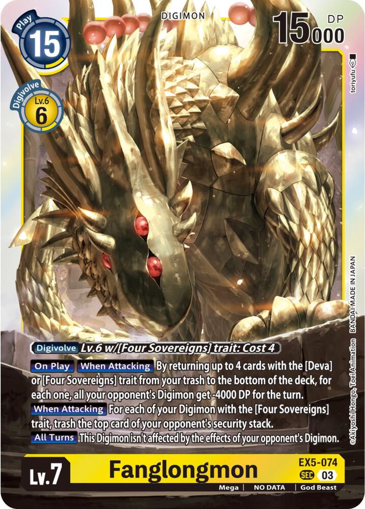 Single - Fanglongmon #EX5-074 [ENG]