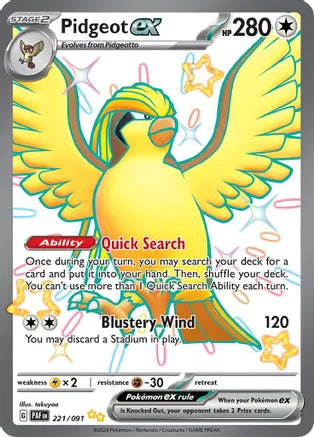 Single - Pidgeot EX #221/091 [ENG]