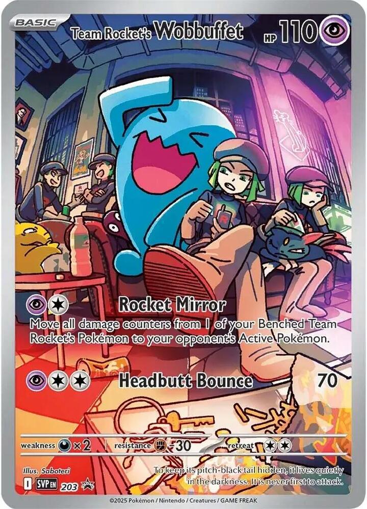Promo - Team Rocket's Wobbuffet #203 [ENG]