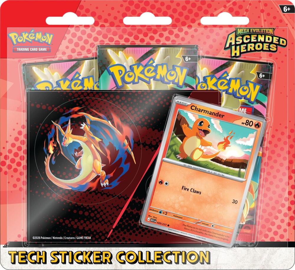 Sticker Collection - Charmander - ME: Ascended Heroes (ASC) Limit one per person