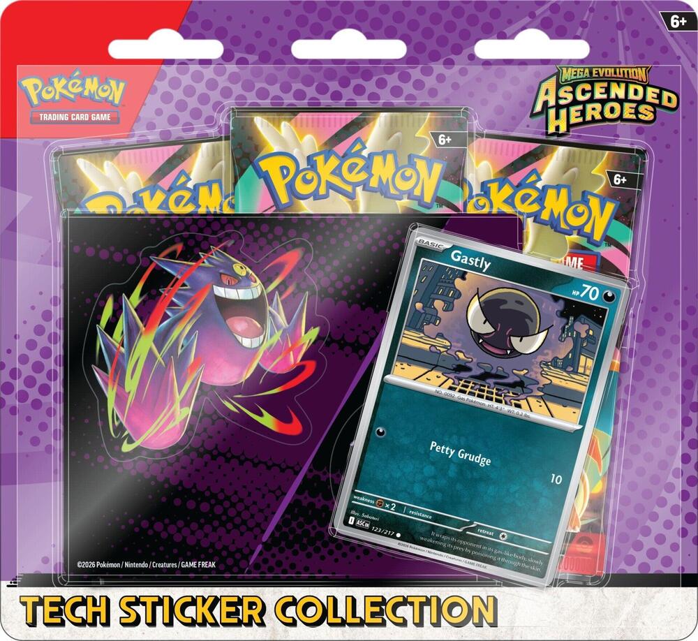 Sticker Collection - Gastly - ME: Ascended Heroes (ASC) Limit one per person