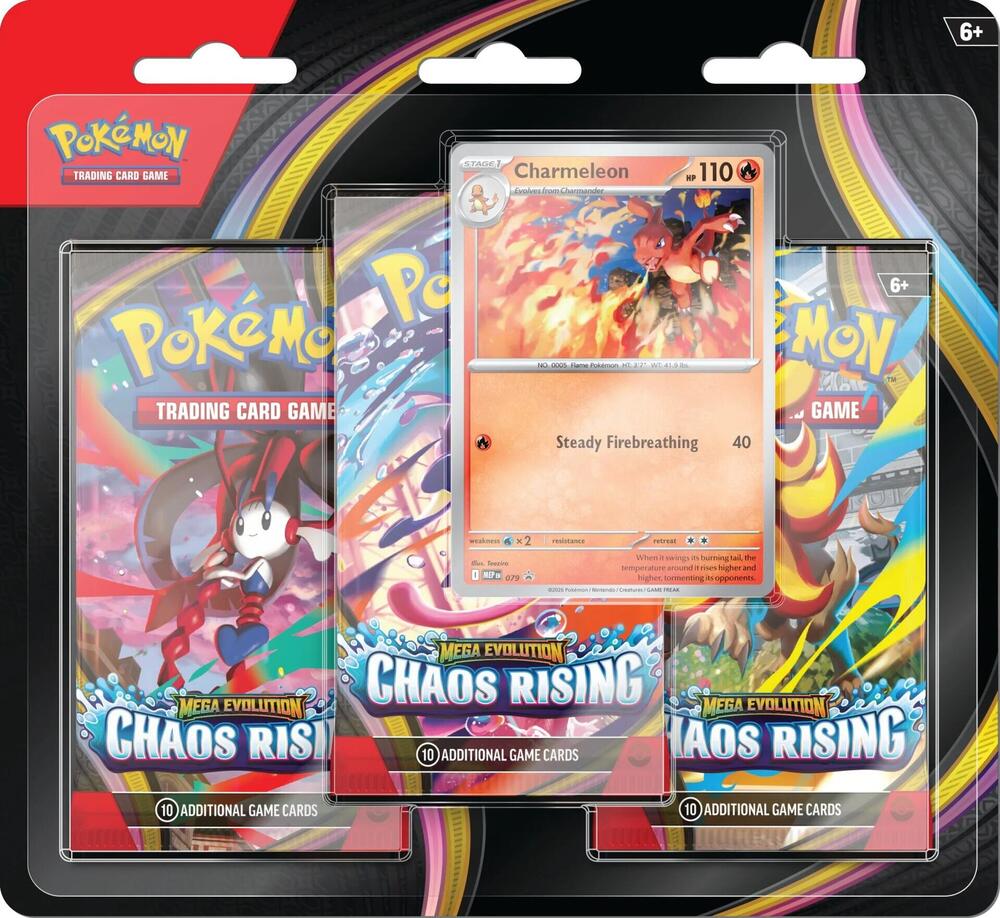 3 Pack Blister [Charmeleon] - ME04: Chaos Rising (CRI) (LIMIT 1 PER PERSON)