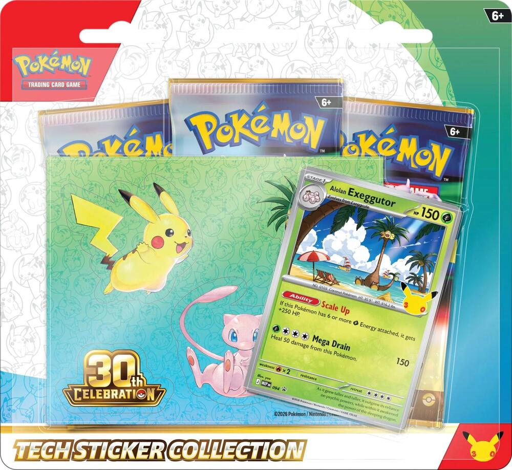 ech Sticker Collection [Alolan Exeggutor] - ME: 30th Celebration (30C) (1 PER PERSON)