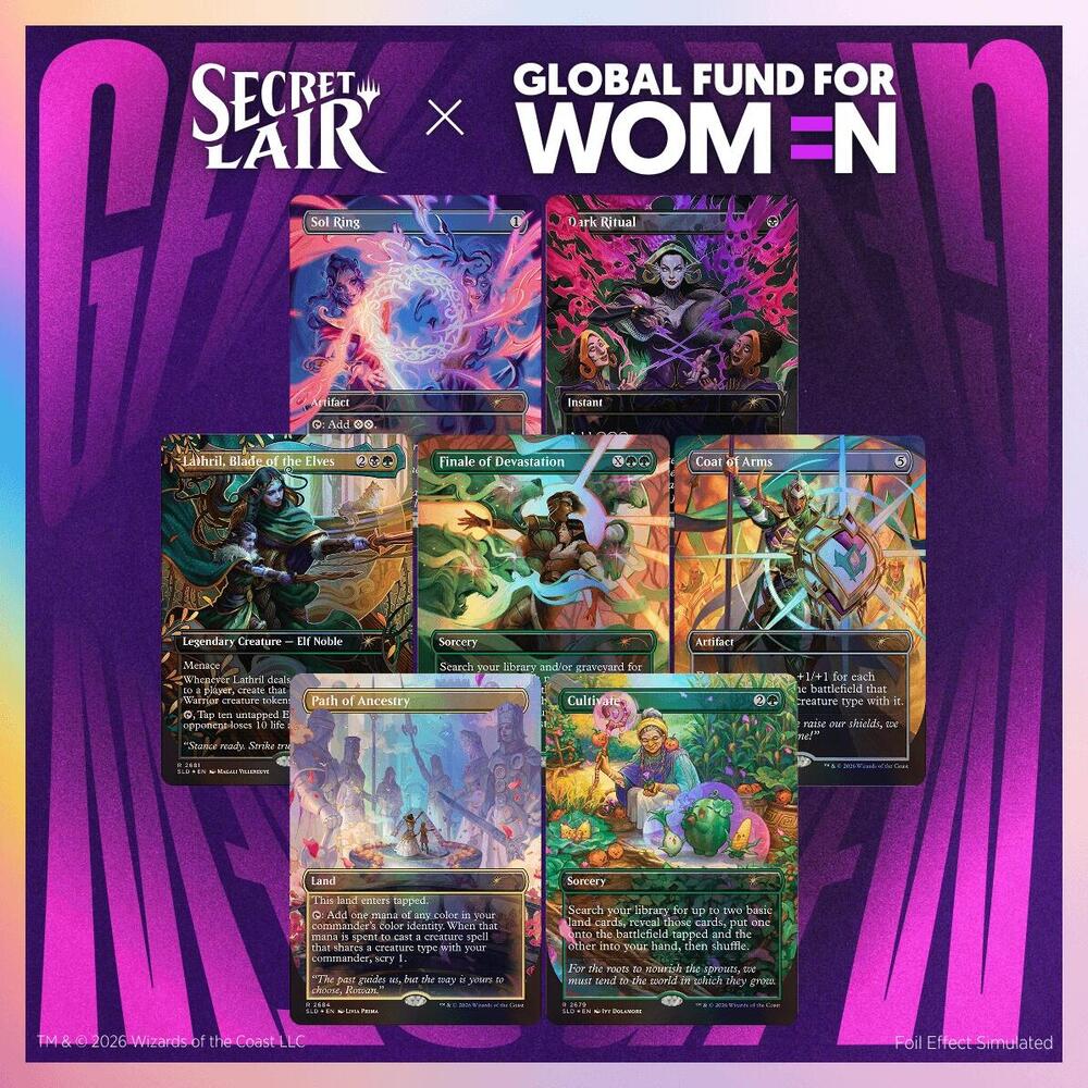 Secret Lair - Global Fund for Women: Their Magic is Limitless - Traditional Foil Edition