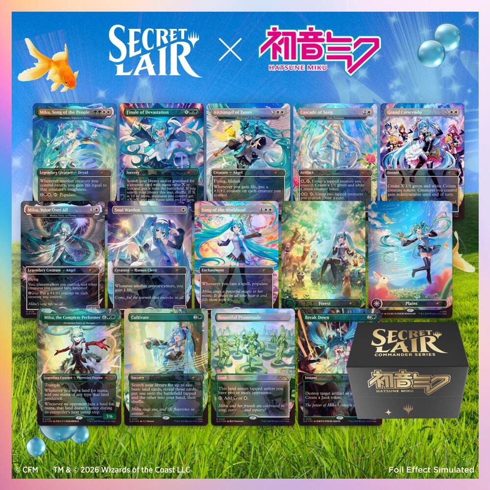 Hatsune Miku - Secret Lair Bundle - Deck and Merch Bundle