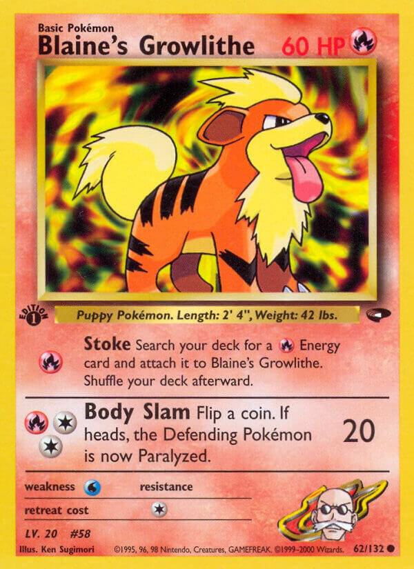 Single - Blaine's Growlithe #62/132 [ENG]