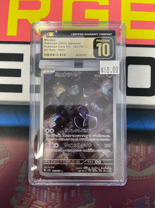 Graded - Mewtwo #183/165 [JPN] / CGC Pristine 10