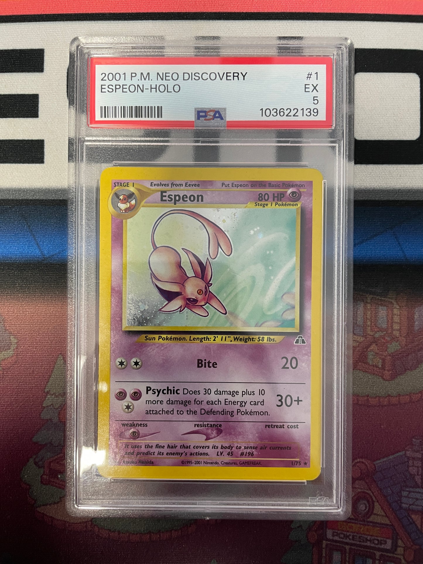 Graded - Espeon #1/75 [ENG] / PSA 5