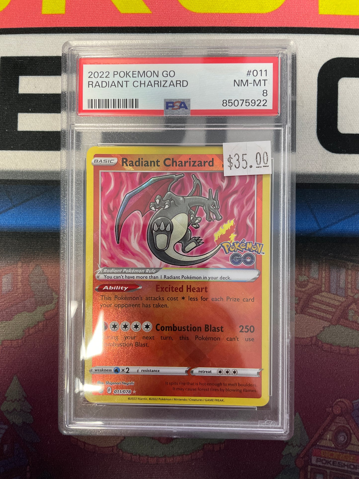 Graded - Radiant Charizard #011/078 [ENG] / PSA 8
