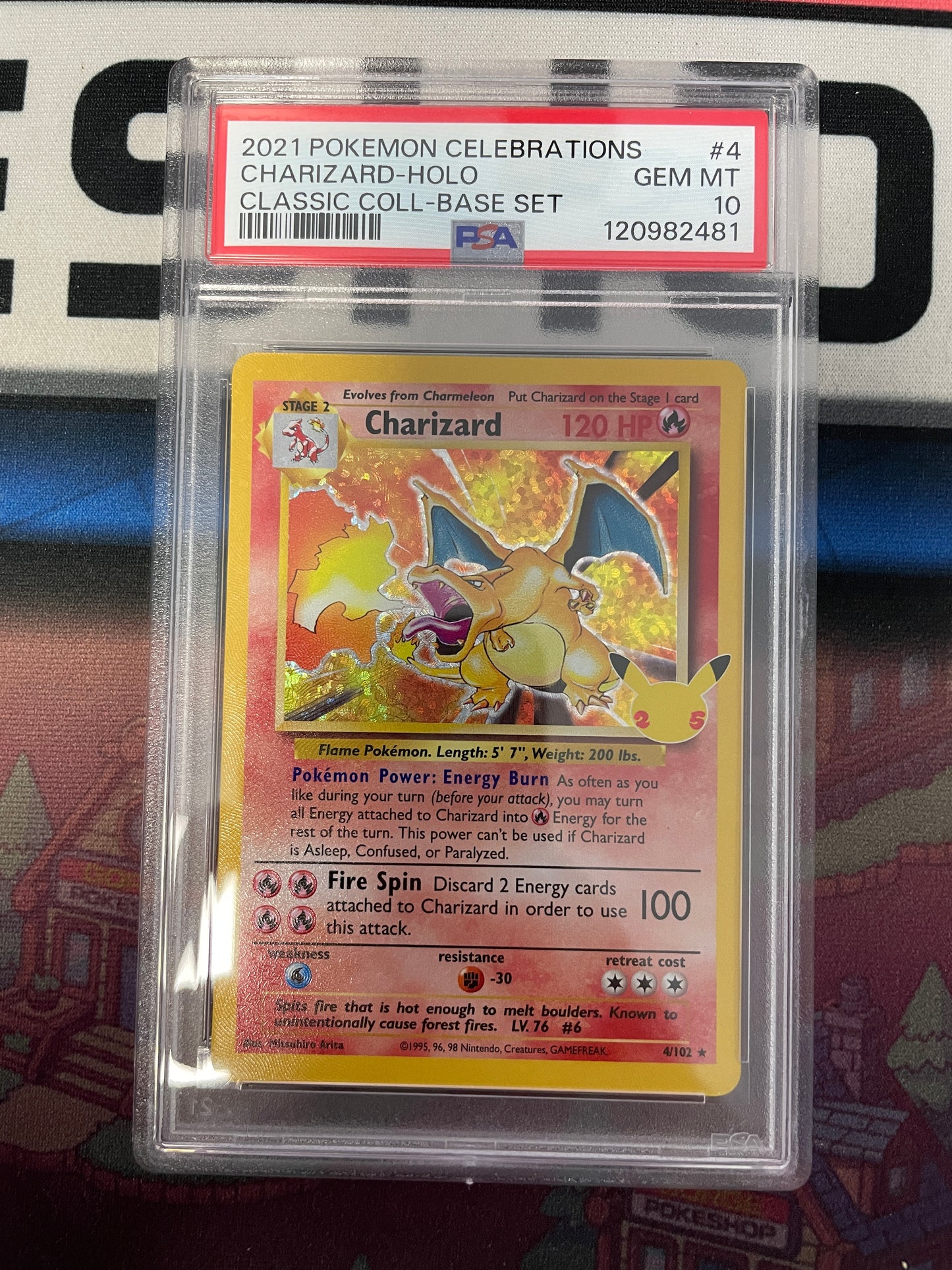 Graded - Charizard #4/102 [ENG] / PSA 10