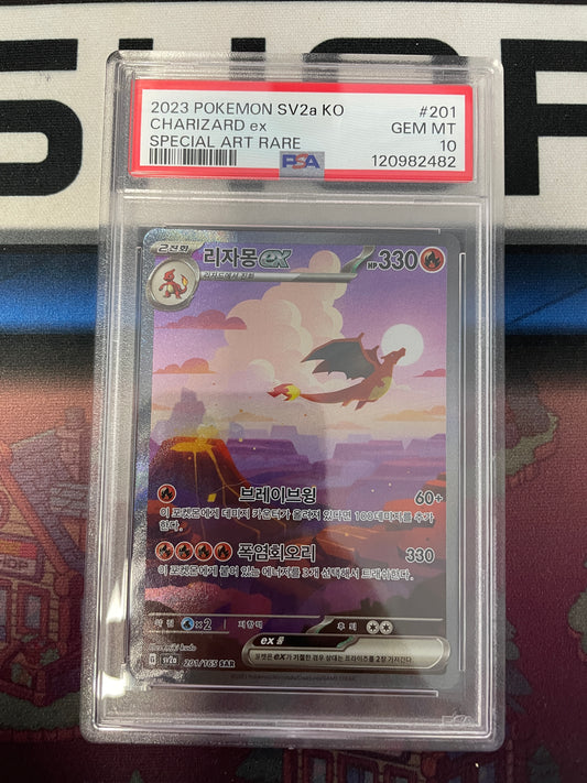 Graded - Charizard EX #201/165 [KOR] / PSA 10