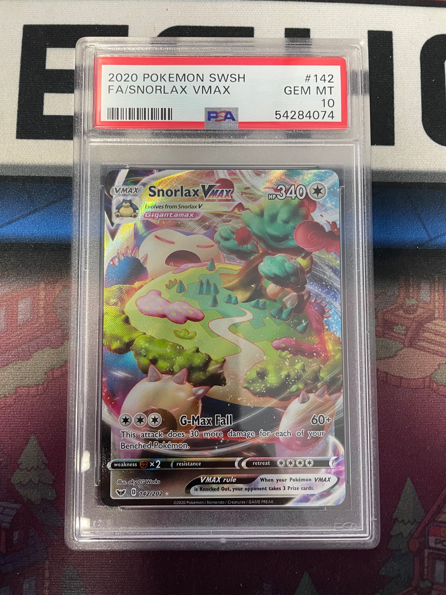 Graded - Snorlax VMax #142/202 [ENG] / PSA 10
