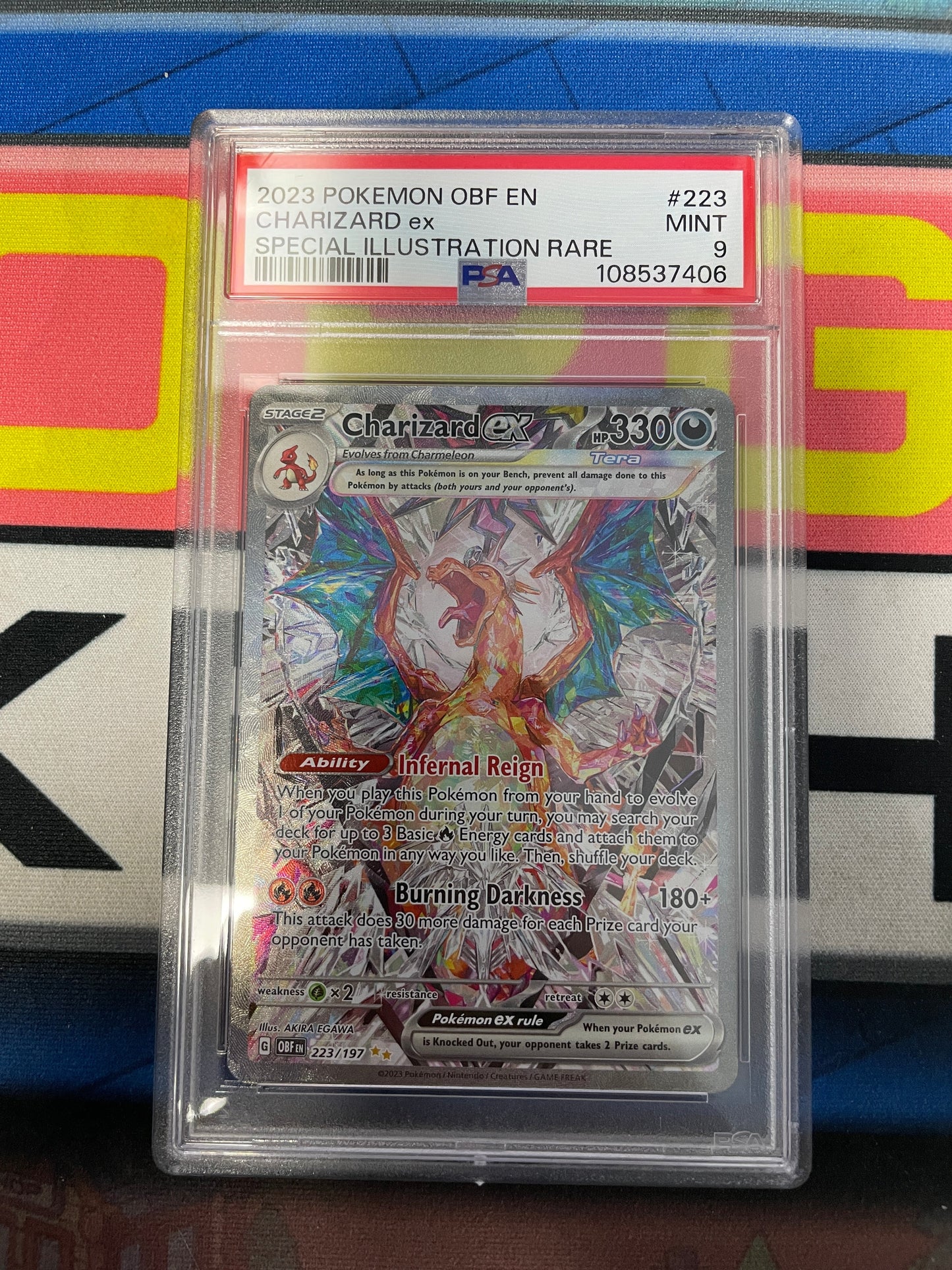 Graded - Charizard EX #223/197 [ENG] / PSA 9