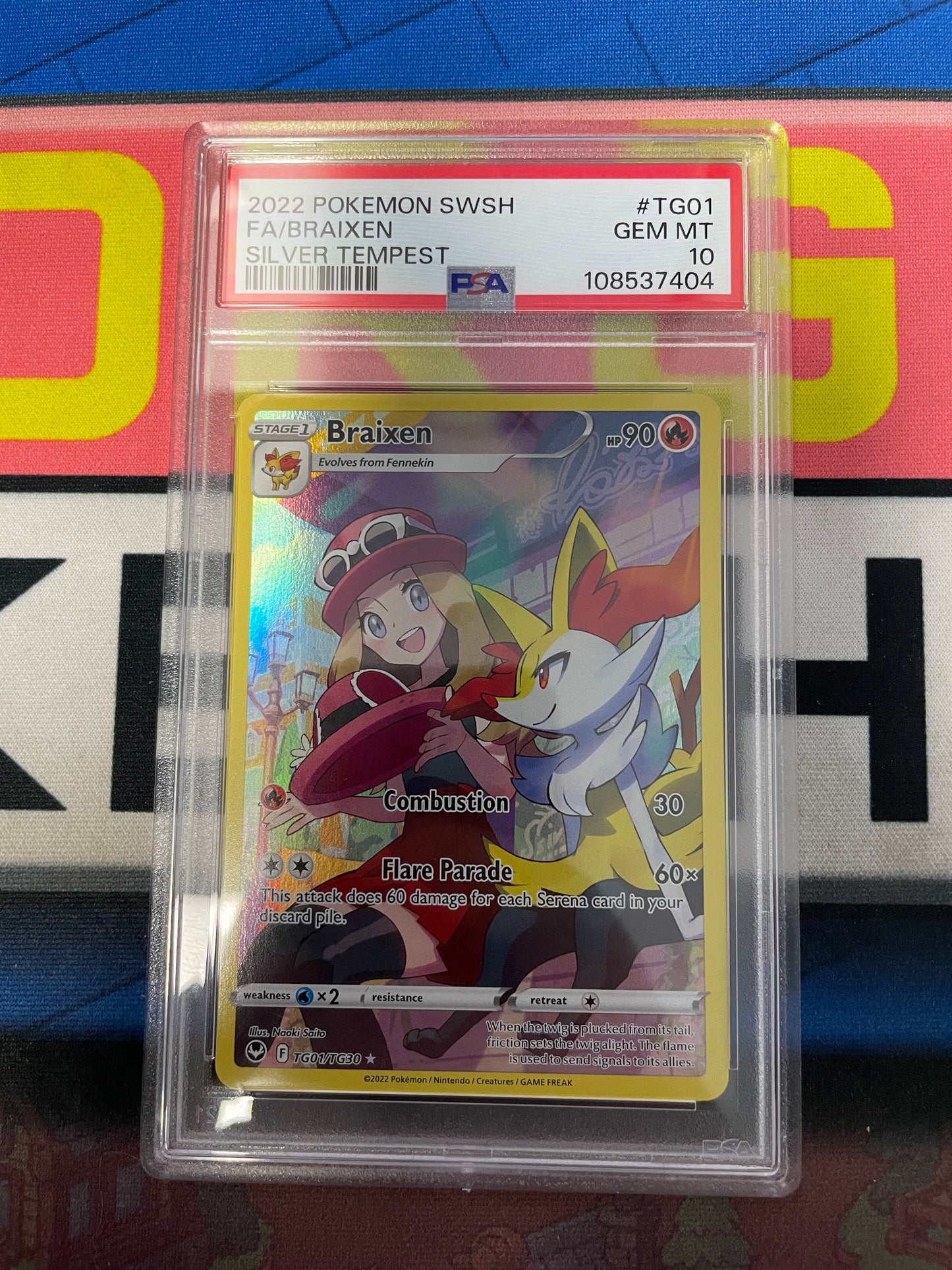 Graded Braixen #TG01/TG30 [ENG] / PSA 10