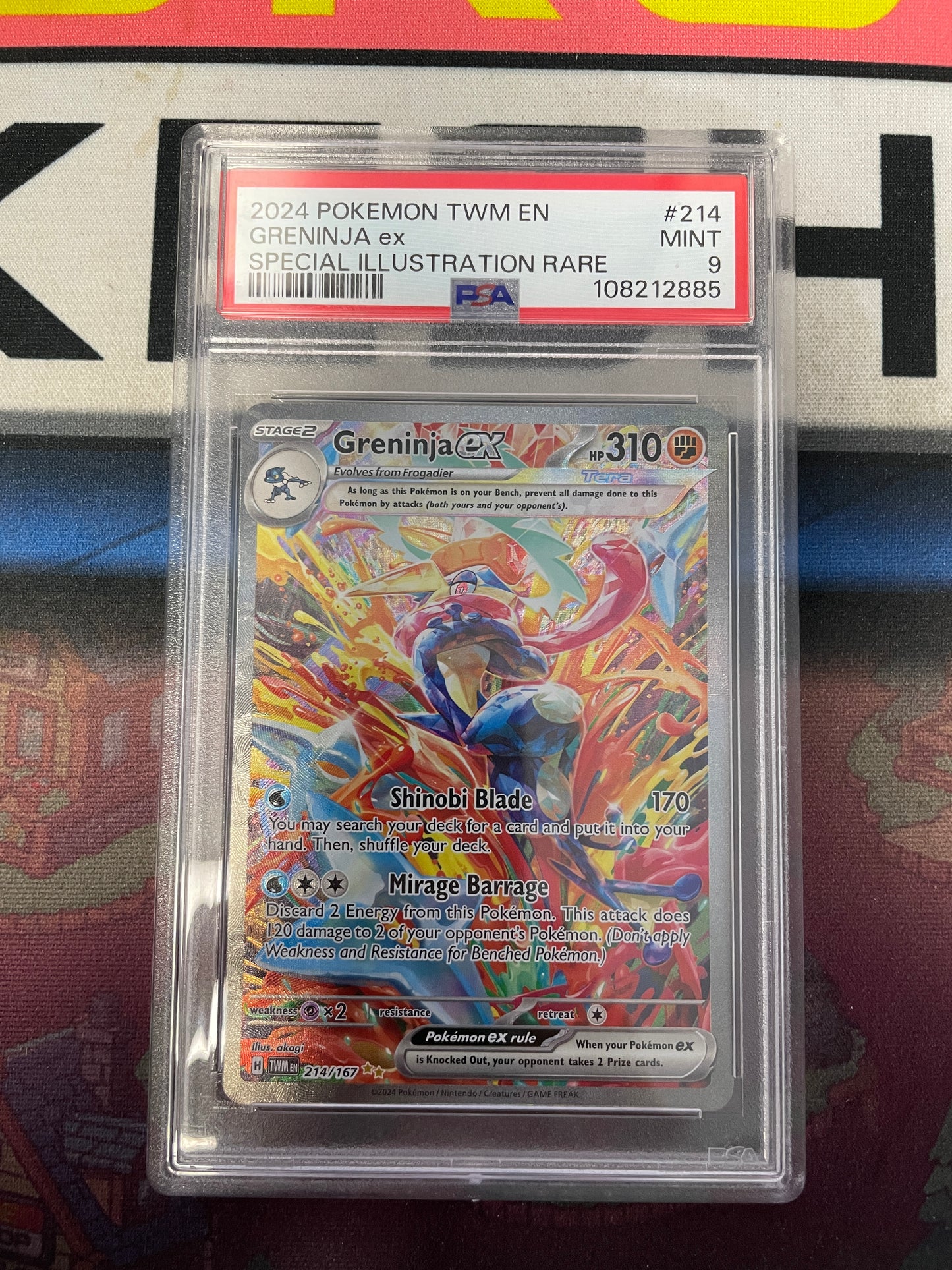 Graded - Greninja EX #214 [ENG] / PSA 9