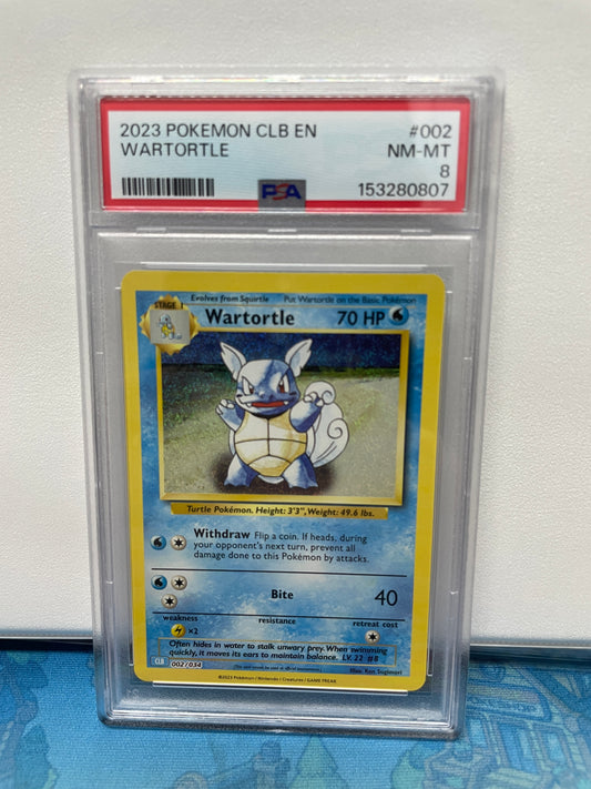 Graded - Wartortle #002/034 [ENG] / PSA 8