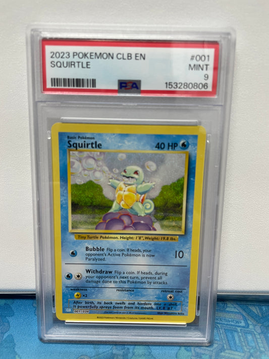Graded - Squirtle #001/034 [ENG] / PSA 9