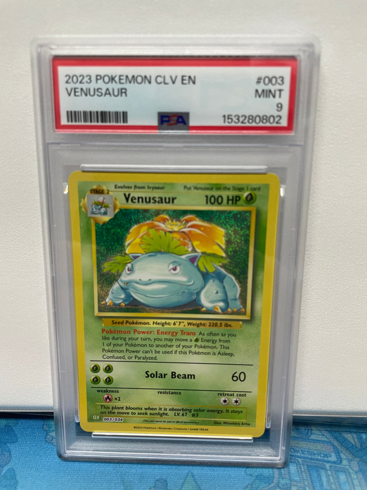 Graded - Venusaur #003/034 [ENG] / PSA 9