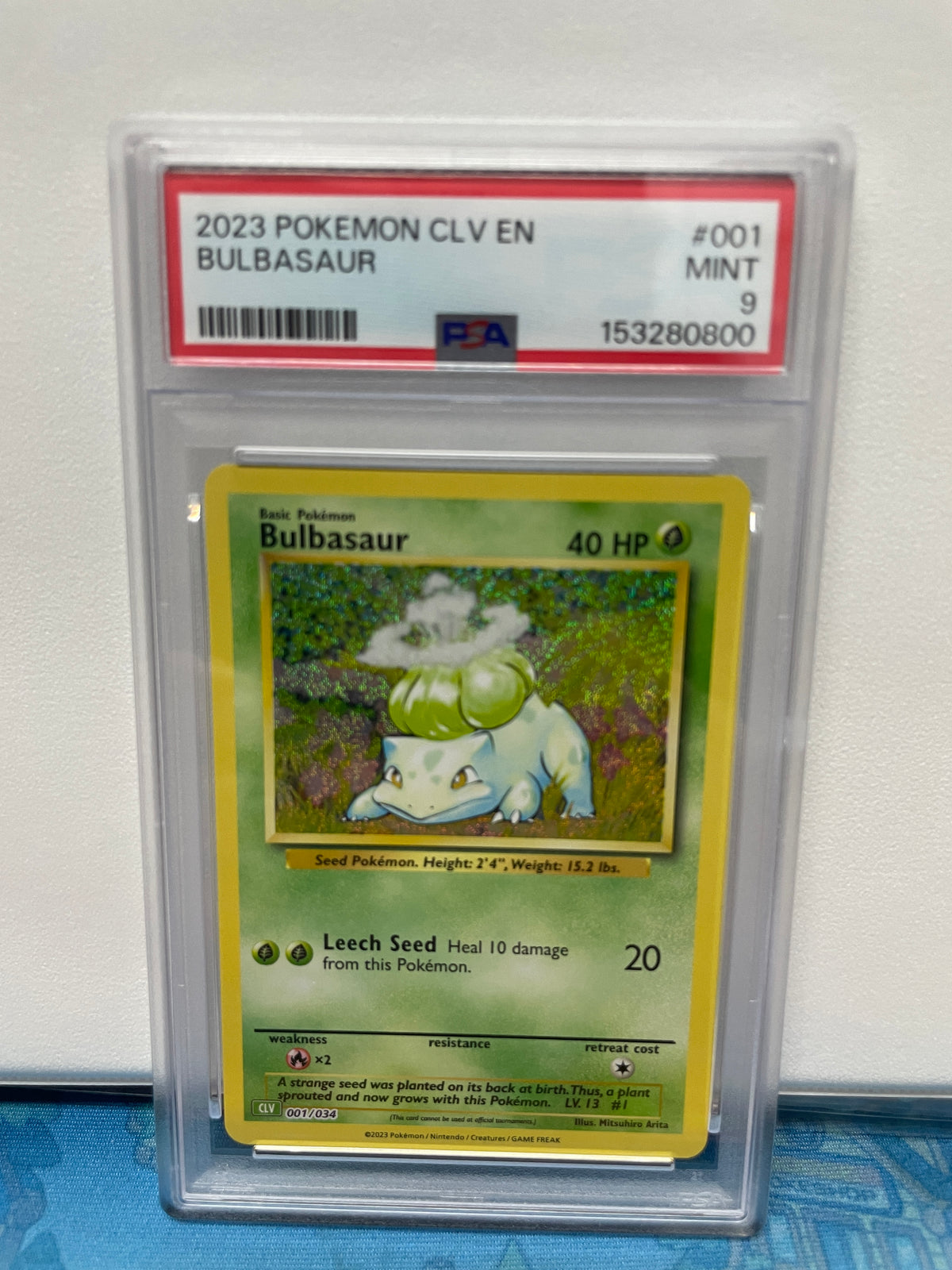 Graded - Bulbasaur #001/034 [ENG] / PSA 9