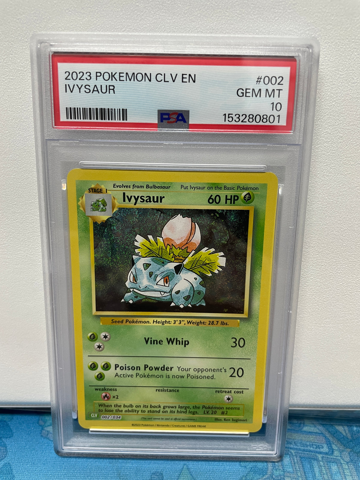 Graded - Ivysaur #002/034 [ENG] / PSA 10