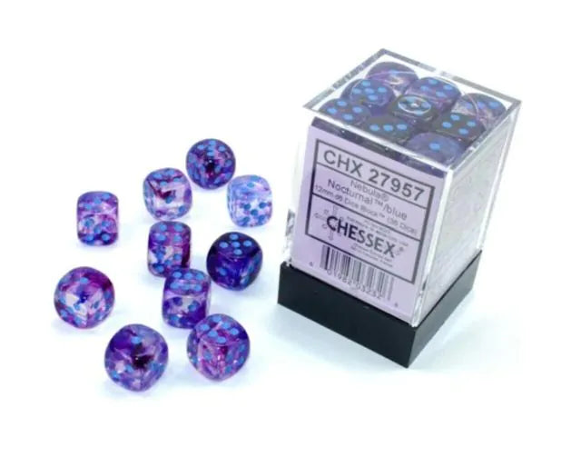 Dice (Nebula) - 6 Sided 12mm - 36 count