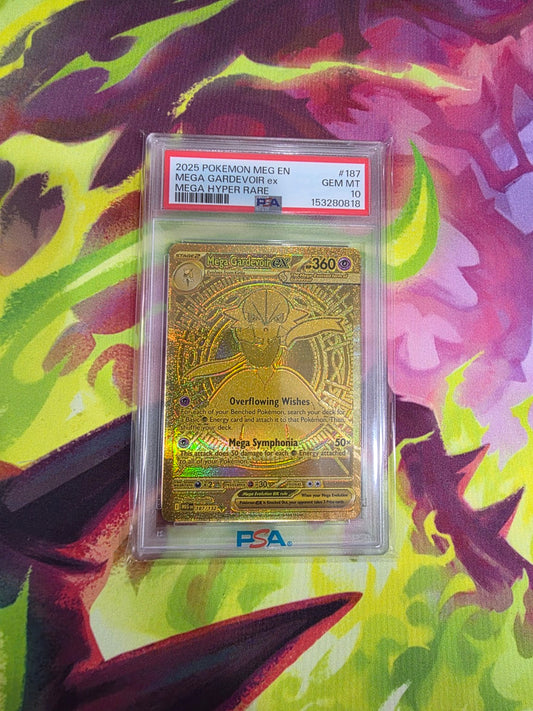 English Mega Gardevoir ex 187/132 Mega Hyper Rare PSA 10 certification 153280818 front
