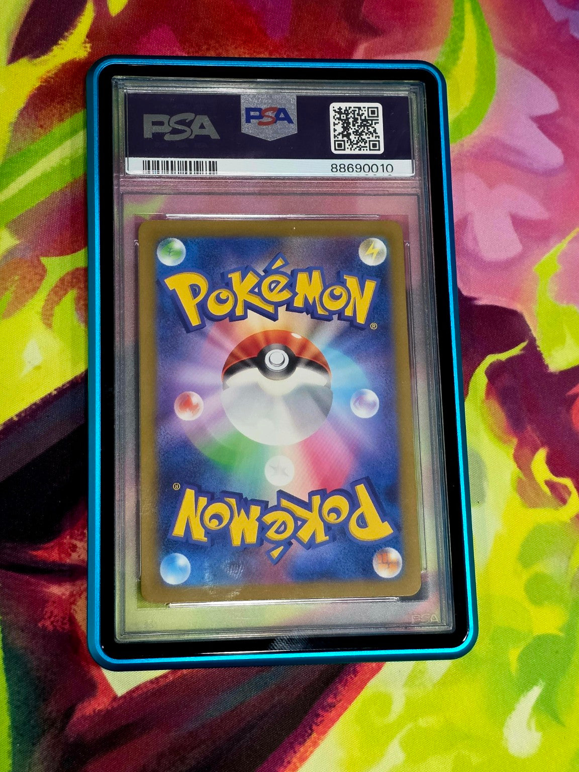 Mew ex PSA slab certification 88690010 back