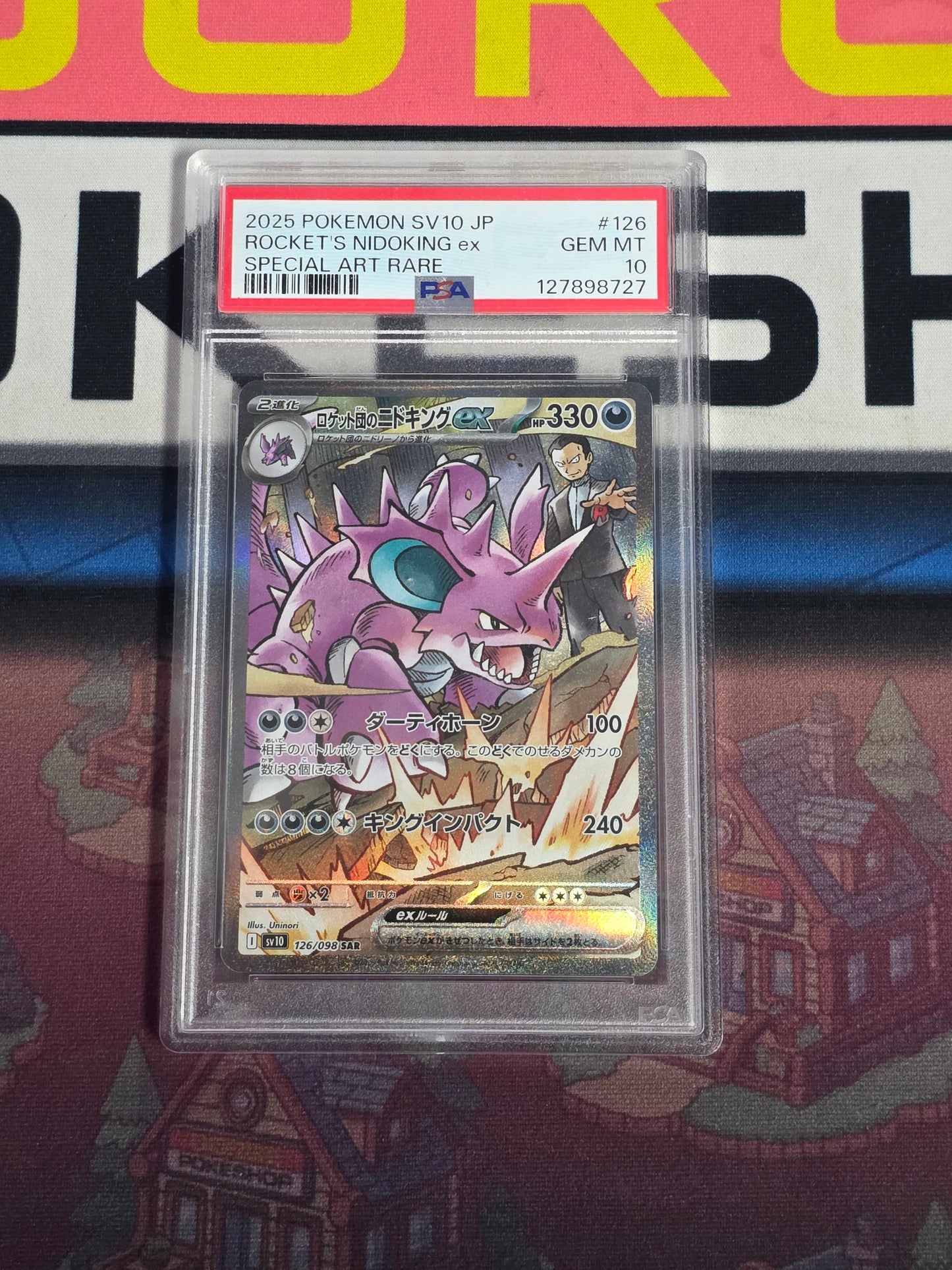 Graded - Team Rocket's Nidoking ex #126 [JPN] / PSA 10