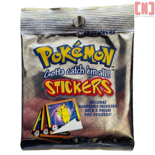 Stickers - 1999 Pokemon Vintage Sealed Sticker Booster Pack